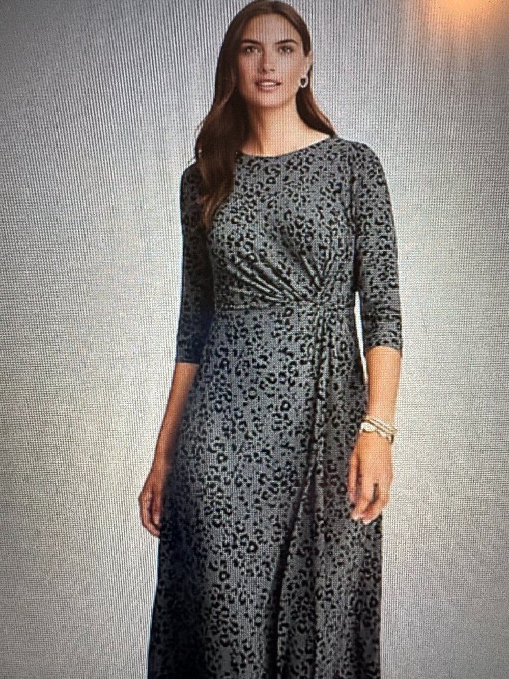 J. Jill Wearever Collection Twist Waist Dress Sz M NWT